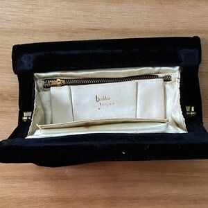 Vintage Bobbie Jerome Black Evening Handbag with